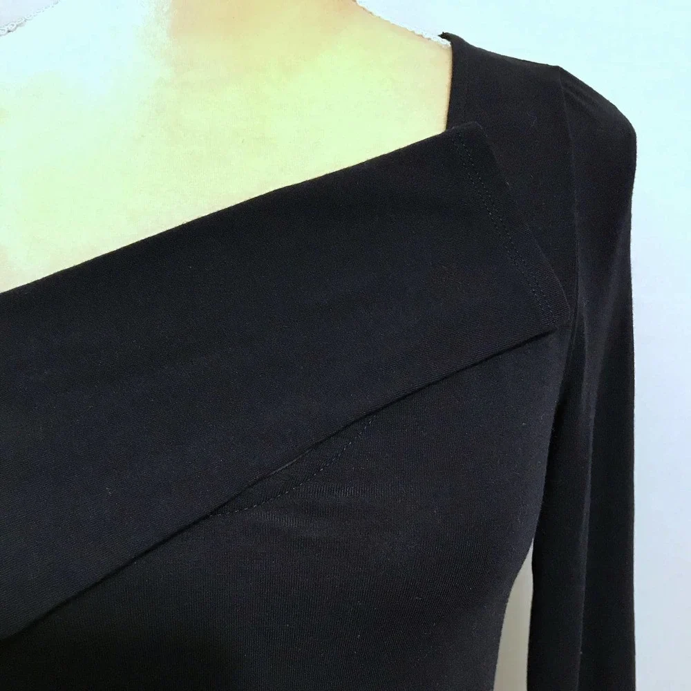 ❌SOLD❌ Express Black Long Sleeves Dress Women S - Picture 4 of 10